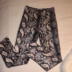 Urban Outfitters snakeskin faux leather pants